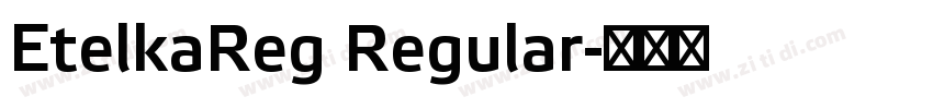EtelkaReg Regular字体转换
